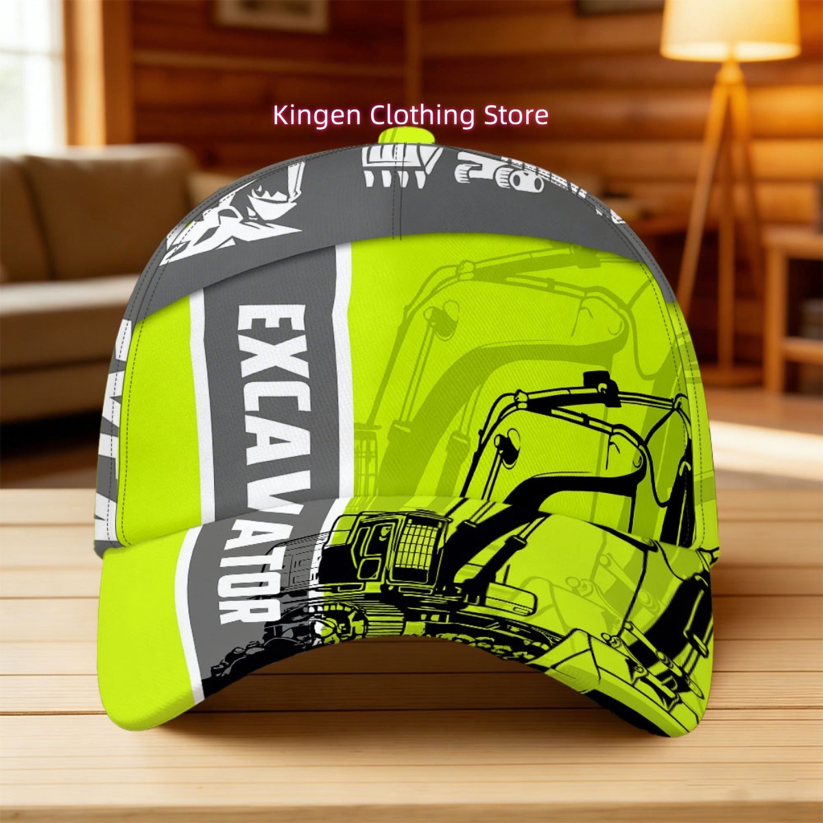 Heavy Equipment Vector - قبعة سناب باك قابلة للتعديل بطباعة