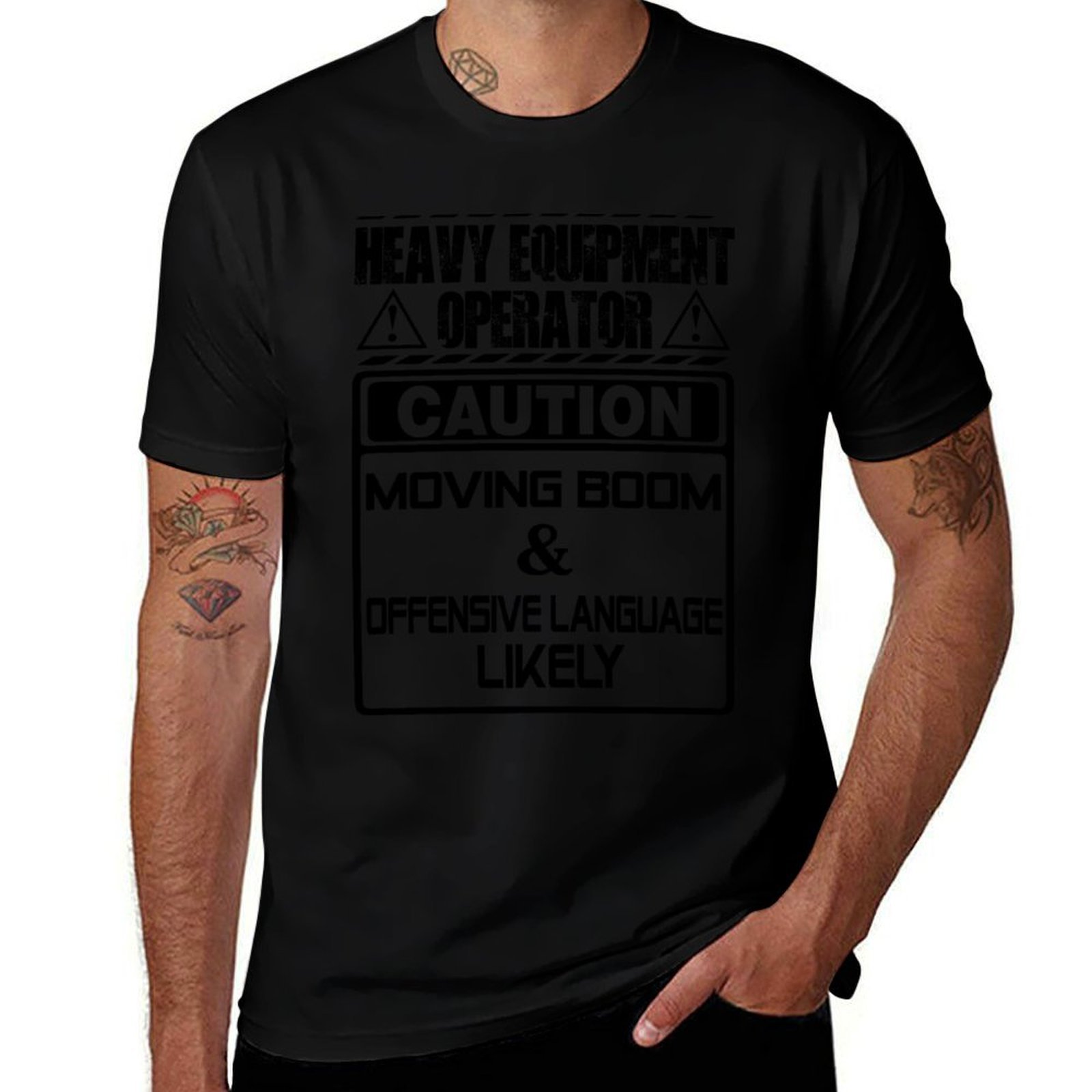Heavy Equipment Vector - تي شيرت رياضي بأكمام قصيرة للجري