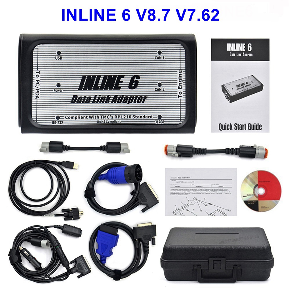 Heavy Equipment Diagnostic Tool - أداة تشخيص INLINE 6 V8.7 V7.62